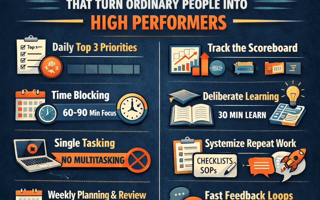 10 Habits that turn Ordinary People into High Performers